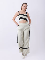 Gaiia Striped Co-Ord Set - Light Green
