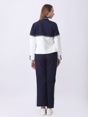 Gaiia Three Piece Loungewear Co - Ord Set - Navy - GAIIA