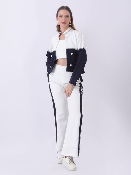 Gaiia Three Piece Loungewear Co - Ord Set - White - GAIIA
