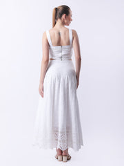 Gaiia Broderie Anglaise Two-Piece Set - White