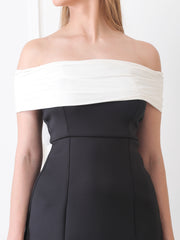 Back Bow Dress - Black