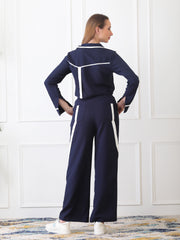 Gaiia Full Sleeve Co-Ord Set - Navy