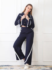 Gaiia Full Sleeve Co-Ord Set - Navy