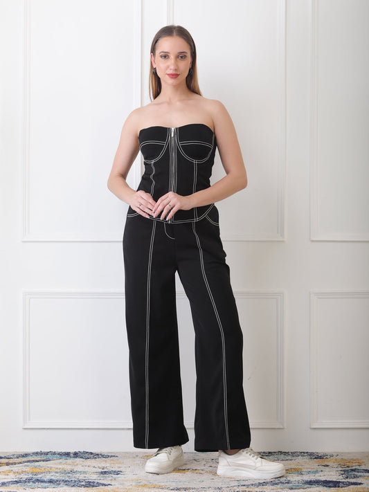 Gaiia Black Corset Co-Ord Set
