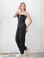 Gaiia Black Corset Co-Ord Set