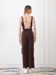 Gaiia Dual Colour Co-Ord Set - Brown