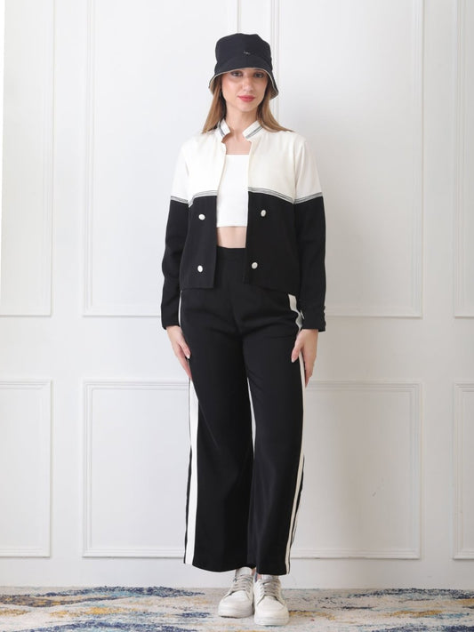 Gaiia Three Piece Loungewear Co - Ord Set - Black - GAIIA