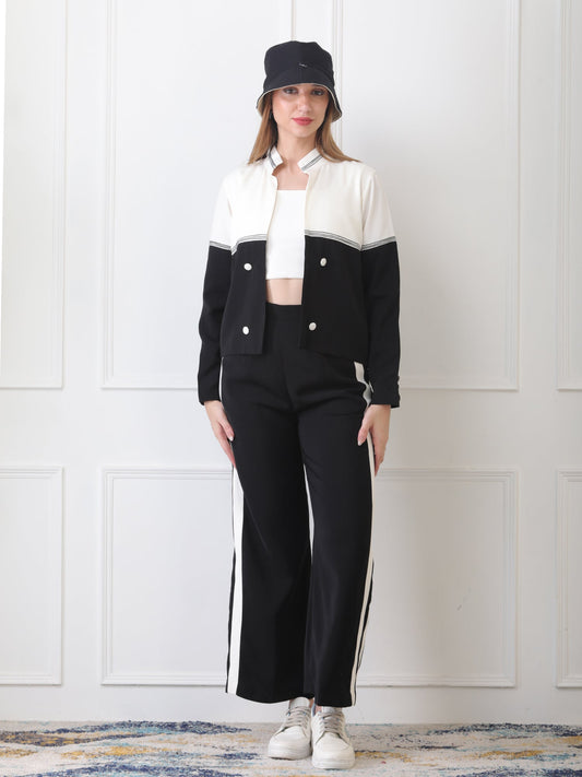 Gaiia Three Piece Loungewear Co-Ord Set - Black