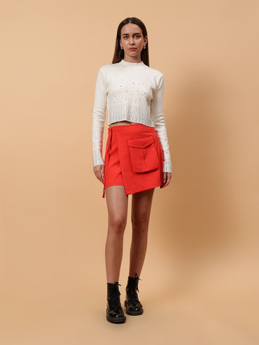 Gaiia Crystal Embellished Sweatshirt - GAIIA