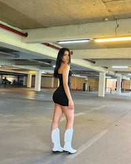 Gaiia Black Asthetic Dress - Black