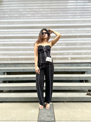 Gaiia Black Corset Co-Ord Set - Black