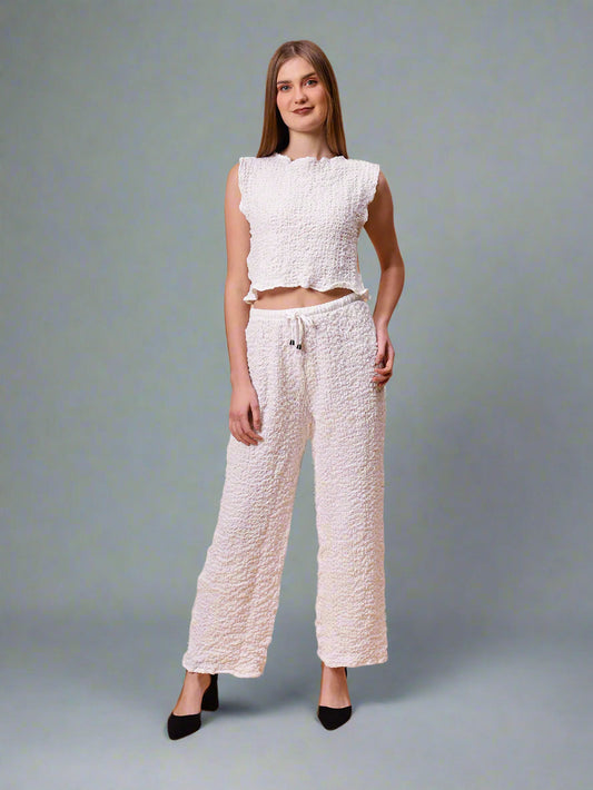 Gaiia Sleeveless Solid Color Co-Ord Set