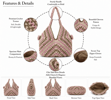 Handcrafted Crochet Hobo Shoulder Bag | GAIIA - GAIIA