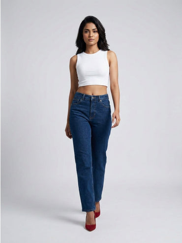 White Solid Cotton Tank Top - GAIIA