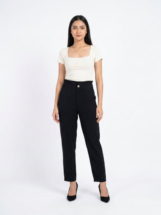 Women Solid Rayon Blend Trouser - GAIIA