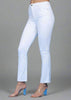 White High Waist Jeans With Stretch