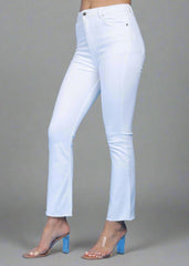 White High Waist Jeans With Stretch