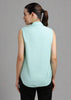 Women Pocket Stone Sleeveless Shirt