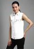 Women Pocket Stone Sleeveless Shirt