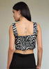 Zebra Print Cropped Top