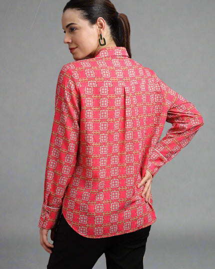 Women Regular Fit Printed Casual Shirt