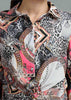 Abstract Print Versace Cropped Shirt