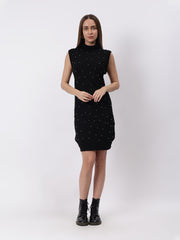 Women Sleevless Pullover Dress