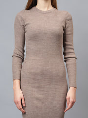 Midi Sweater Dress Women's Elastic Slim