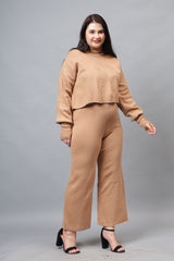 Solid Woollen Co-Ord Set