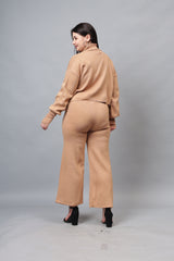 Solid Woollen Co-Ord Set