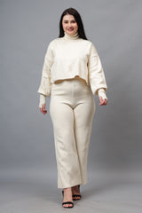 Solid Woollen Co-Ord Set