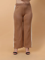 Gaiia Co-Ord Set Plus Size Knitted - Beige