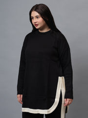 Gaiia Co-Ord Set Plus Size Knitted - Beige