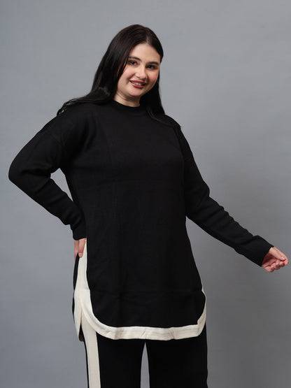 Gaiia Co-Ord Set Plus Size Knitted - Beige