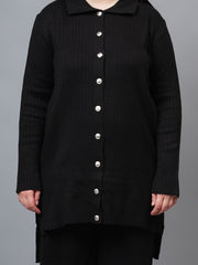 Front Shirt Button with Leg Pants Co-Ord set