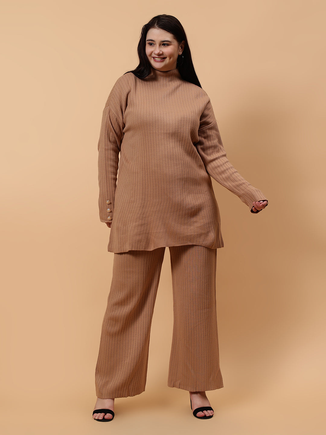 Women Straight Full Sleeve Co-Ord Set