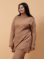 Women Straight Full Sleeve Co-Ord Set