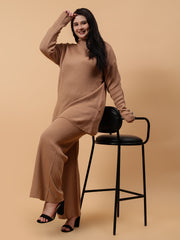 Women Straight Full Sleeve Co-Ord Set