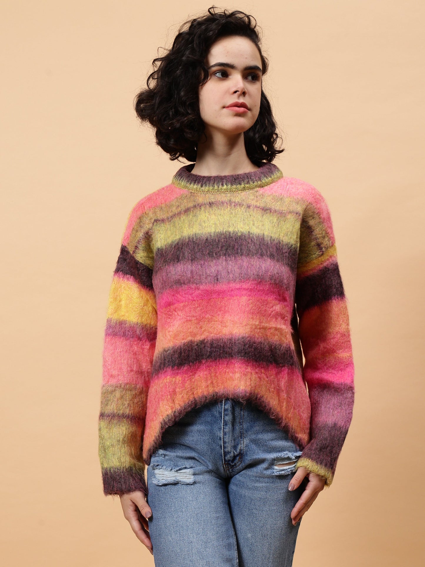 Gaiia Colourful Striped Sweater