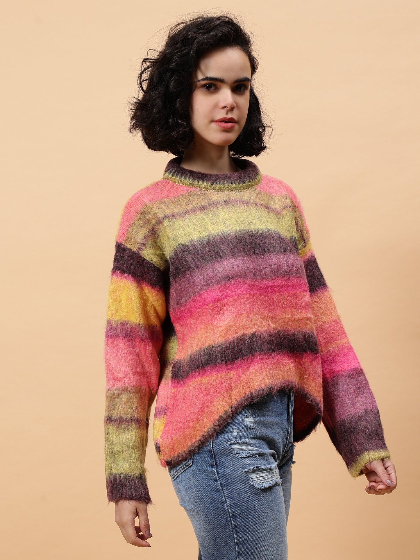 Gaiia Colourful Striped Sweater
