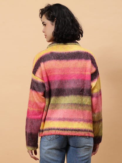 Gaiia Colourful Striped Sweater