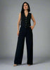 Back Embroidered Vest And Pants Women'S Set