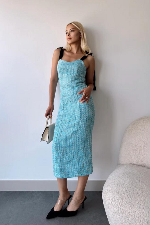 Tweed Midi Dress