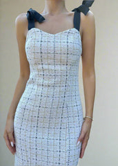 Gaiia Tweed Midi Dress