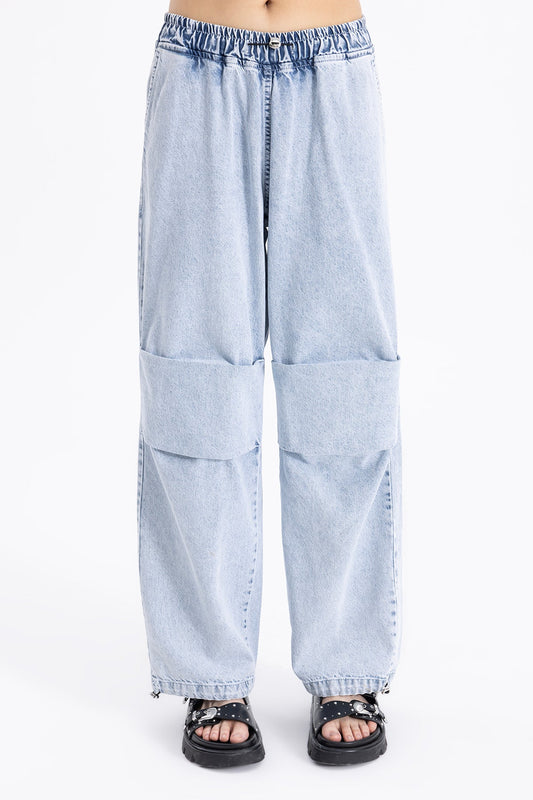 Gaiia Women Blue Wide Leg Jeans