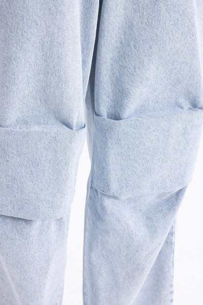 Gaiia Women Blue Wide Leg Jeans