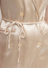 Beige Satin Mini Jacket Dress