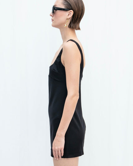 Fitted Square-Neck Dress