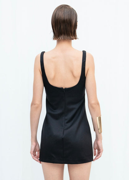 Gaiia Fitted Square-Neck Dress