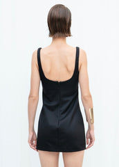 Gaiia Fitted Square-Neck Dress